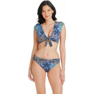 Bleu Rod Beattie By The Sea Sarong Bikini Bottom Womens Blue Hipster GBO2435