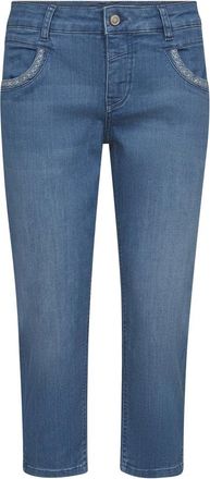 Mos Mosh Cropped Jeans - Dames - Cropped Jeans - Blauw - W33 - Jeans