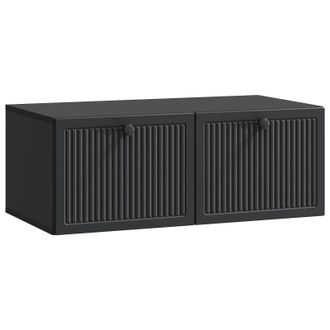 vidaXL Mueble Para Tv De Pared Negro 78,5 X 41 X 30 Cm Vidaxl