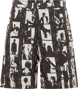 Givenchy Bermuda Shorts met Fotografische Negatiefprint - Heren - Korte Broeken - Veelkleurig - XL - Korte Broeken