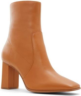 Aldo Theliven Bootie in Medium Brown Leather at Nordstrom, Size 7