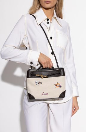 Bottega Veneta Handbag Andiamo Small, Womens, Cream