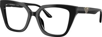 Emporio Armani Cat Eye Zonnebril - unisex - Brillen - Zwart - 52 MM - Accessoires
