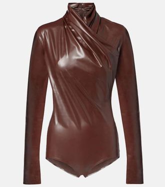 MUGLER Draped bodysuit