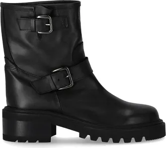 Via Roma 15 Malibu Black Biker Bootie