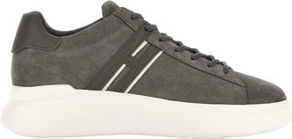 Hogan H580 H Profile - Heren - Sneakers - Grijs - 39 1/2 EU - Leer - Schoenen