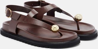Souliers Martinez Spiaggia leather sandals