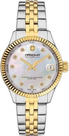 Hanowa Sense Quartz Mother of Pearl Dial Two-Tone Ladies Watch HAWLH0002660