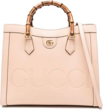 Gucci medium Diana leather tote bag - women - Calf Leather - One Size - Pink