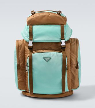 Prada Large Re-Nylon and Saffiano leather backpack