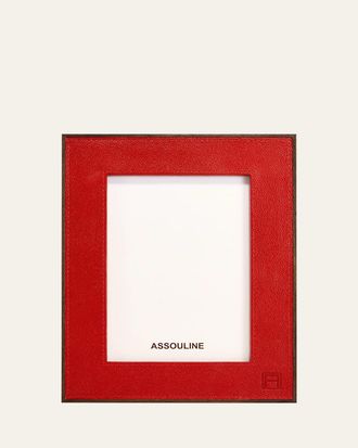 ASSOULINE Heritage Leather Picture Frame, 5 x 7