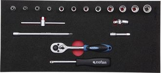cofan M&oacute;dulo Carraca 1/4 Con 11 Piezas Y Medidas 393 X 180 Mm, Adaptable A Cajones Cofan
