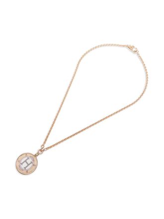 Herm&egrave;s 2000-2020s Hermes Medaille Balson chain necklace - women - Gold Plated - One Size