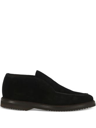 Ortigni flat loafers - men - Calf Leather/Rubber/Calf Suede - 41.5 - Black