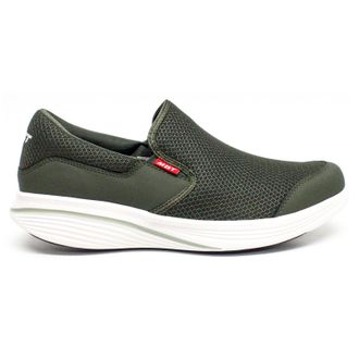 Mbt Modena III Leather Textile Mens Slip On Shoes - Army Green - Size:UK 10.5