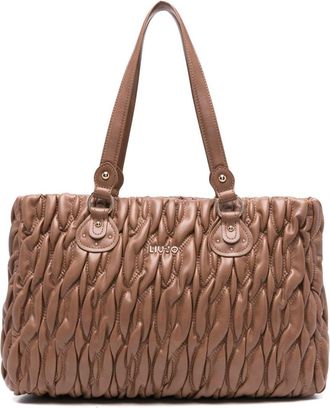Liu Jo Brown Quilted Shoulder Bag