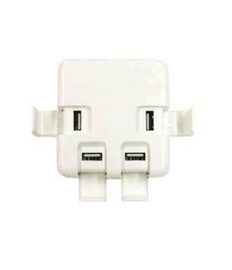 Trade Shop Trade Shop - Cargador De Corriente Adaptador De Enchufe Usb 4 Puertos 40 W 8a Smartphone Tablet