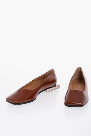 Maison Margiela Scarpa Ballerine In Pelle Con Punta Squadrata taglia 37