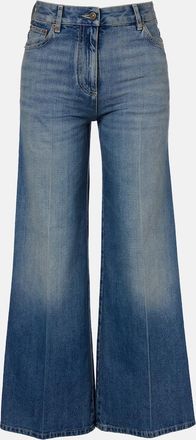 Valentino VGold wide-leg faded jeans