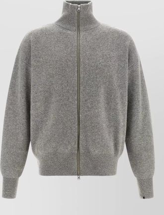 Extreme Cashmere cashmere ribbed turtleneck cardigan
