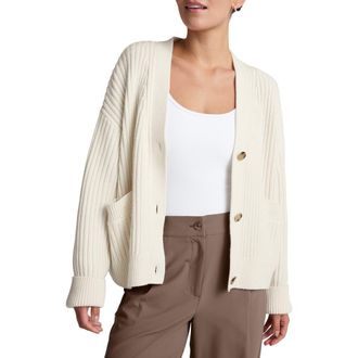 Beyond Yoga Soft Rib Cardigan in Ivory at Nordstrom Rack, Size X-Large
