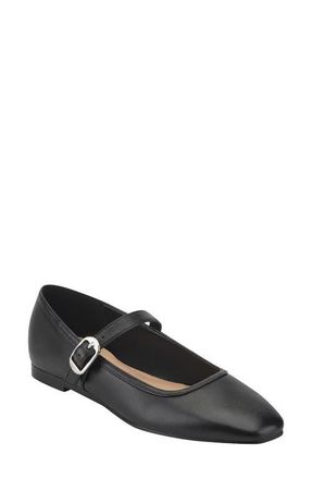 Marc Fisher Garissa Mary Jane Flat in Black at Nordstrom, Size 8.5