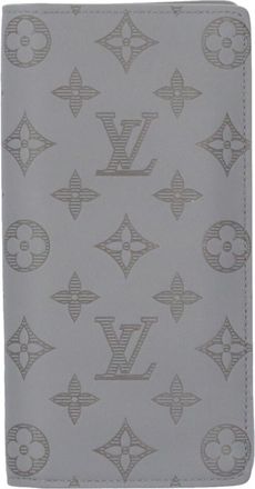 Louis Vuitton Gray Monogram Shadow Long Wallet (Bi-Fold) (Pre-Owned)