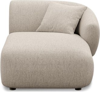 Castlery Auburn Right Chaise Customized, Performance Classic Twill, Light Grey, Spill Resistant, Modular Furniture Set for Castlery