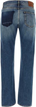 Alexander McQueen Blue-Washed Denim Jeans - Blue