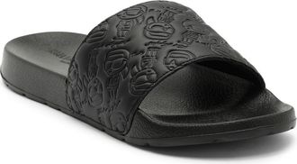 Karl Lagerfeld Prewitt Banded Slide Sandal in Black at Nordstrom Rack, Size 13