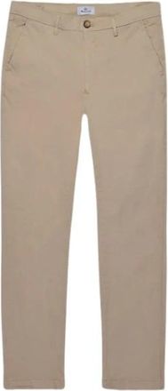 Aquascutum Comfort Chino met Relaxte Pasvorm - Heren - Chinos - Beige - XL - Katoen - Broeken