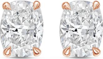 Diana M. Jewels 14Kt Rose Gold 1.50 cts Lab Grown Elongated Cushion Cut Diamond Studs
