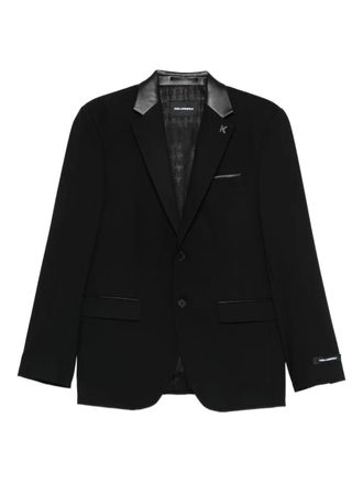 Karl Lagerfeld Rock button-fastening blazer - Black