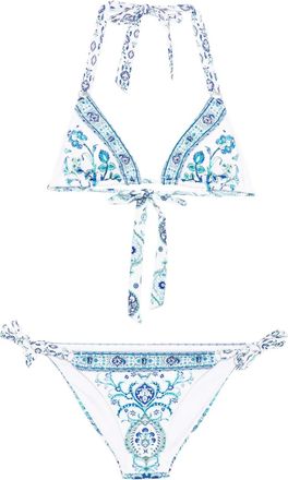 Camilla Bikini con stampa paisley - Bianco