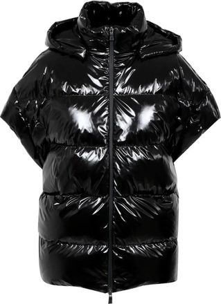Herno Zwart Iridescent Donsjack - Dames - Gewatteerde jassen - Zwart - M - Jassen