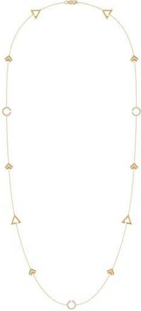 LuvMyJewelry Avani Skyline Diamond Station Necklace in 14Kt Gold Vermeil On Sterling at Nordstrom Rack