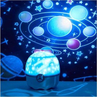 OEM Proyector De Estrellas Con Luz Nocturna, L&aacute;mpara De Cielo Estrellado, Rotaci&oacute;n De 360 Grados, 13,5 Cm De Alto, Varios Colores