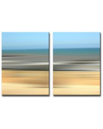 Ready2HangArt Ready2hangart Blur Stripes Xv 2Pc Wrapped Canvas Wall Art By Tristan Scott