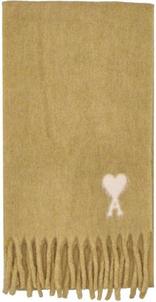 Ami Echarpe AMI Paris De Coeur Ecru