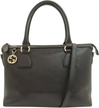 Gucci Pre-owned Handbags, female, Black, Size: ONE SIZE Pre-owned Vintage Handbag