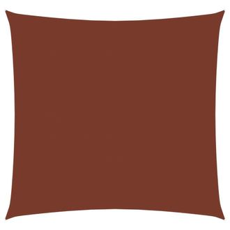 Berkfield Home Sunshade Sail Oxford Fabric Square 6x6 m Terracotta in Orange