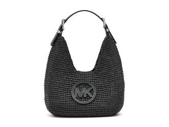 Michael Kors Nolita Small Hobo Shoulder Shoulder Womens Handbags Black/Black : SM, Synthetic
