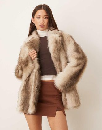 Jack & Jones Giacca in pelliccia sintetica crema-Bianco