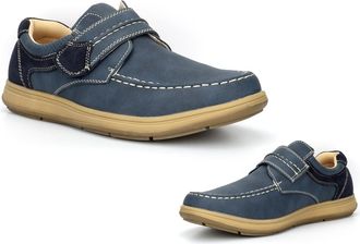 Generic Mens Touch Fastening Shoes Size 6 Boys Shoes Size 7 Mens Casual Shoe Casual Shoe Extra Large Touch Fastening Extra Large Sizes Sizes 6-13 Navy 12 UK