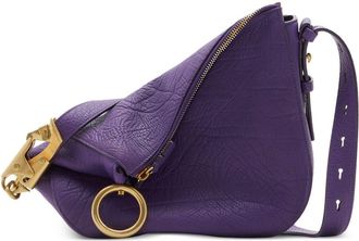 Burberry Knight small leather shoulder bag - women - Suede/Calf Leather - OS - Purple