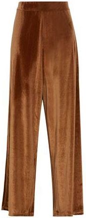 8 by YOOX VELVET HIGH-WAIST WIDE LEG PANTS