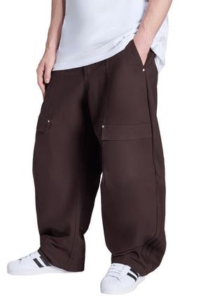 adidas Originals Loose Fit Canvas Cargo Pants in Aurora Coffee// at Nordstrom, Size 30