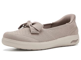 Skechers Hands Free Slip-Ins Arch Fit Inspire - Gemma Womens Dress Flat Shoes Taupe : 6.5 B - Medium, Textile