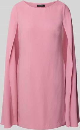 Lauren Ralph Lauren Cocktailkleid mit U-Boot-Ausschnitt Modell PETRA in Rose, Gr&ouml;&szlig;e 40