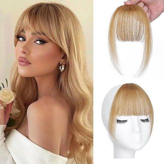 OEM Flequillo Postizo De Pelo Natural - Dorado - 22 Cm